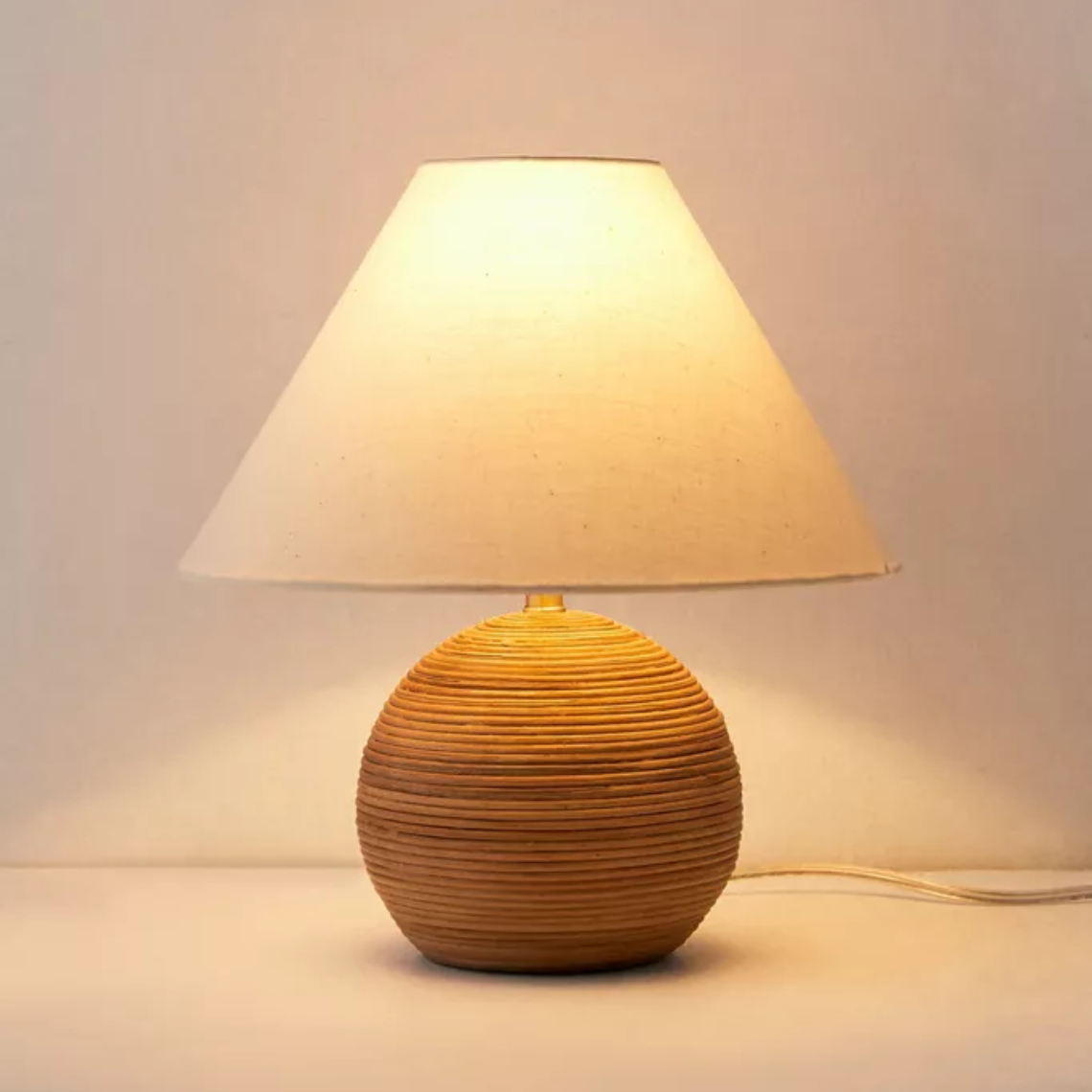 Lámpara de Buró Esfera - Sakal Macramé