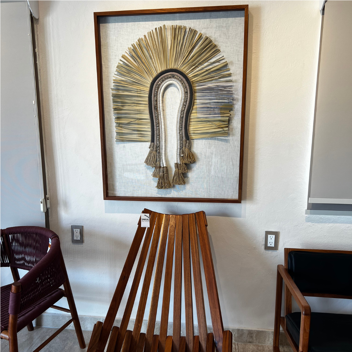 Cuadro Decorativo Palma U - Sakal Macramé