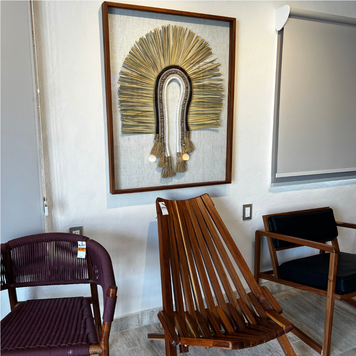 Cuadro Decorativo Palma U - Sakal Macramé