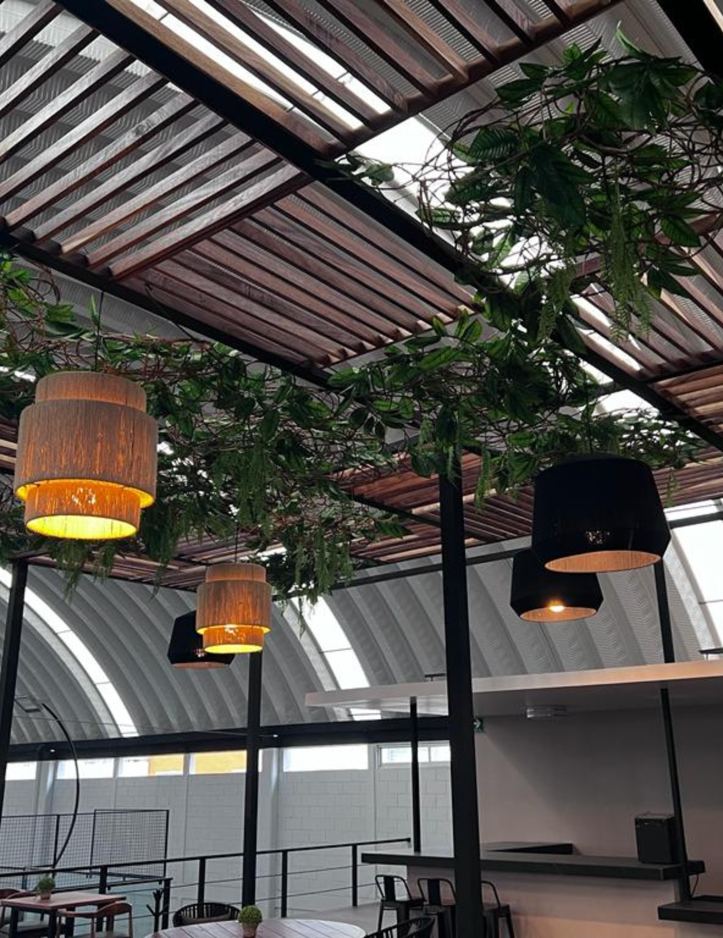 Lámpara Domo Negra - Sakal Macramé