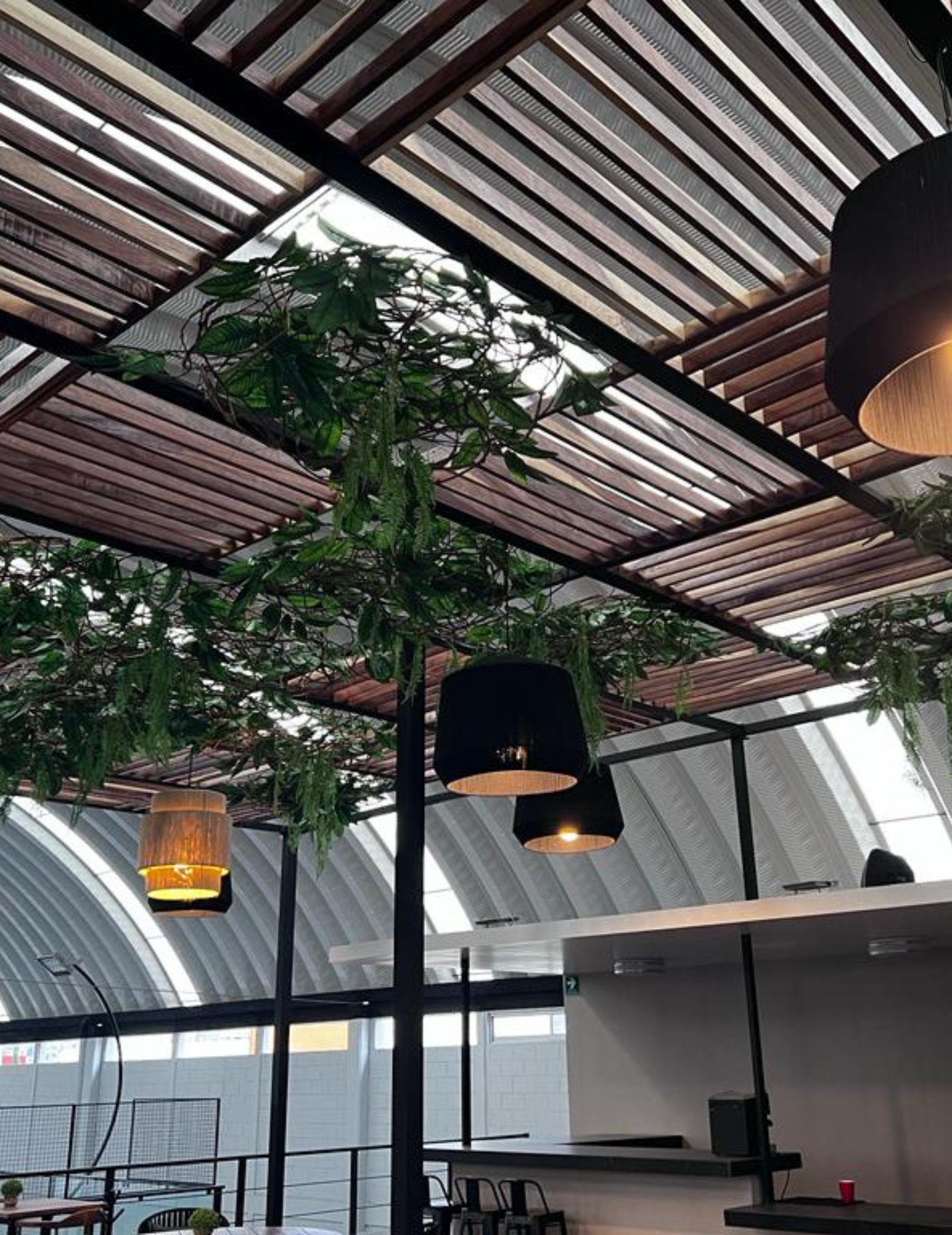 Lámpara Domo Negra - Sakal Macramé