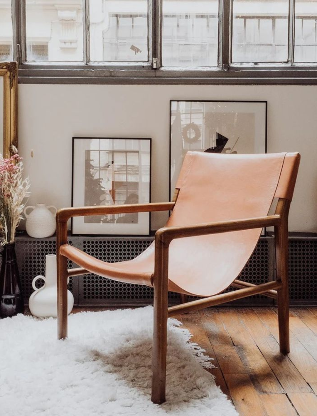 Silleta Piel Lounge - Sakal Macramé