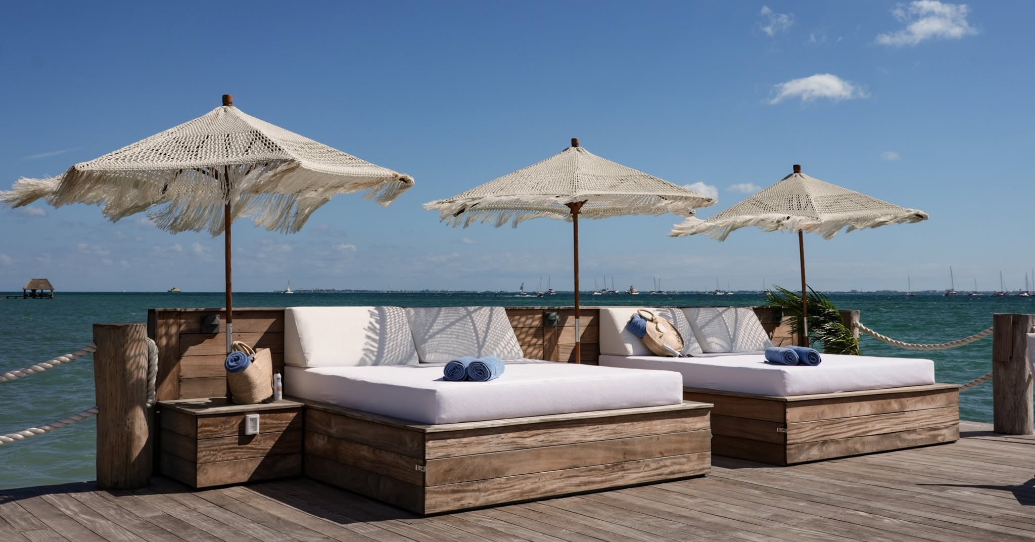 Sombrilla Hotelera Mykonos - Sakal Macramé