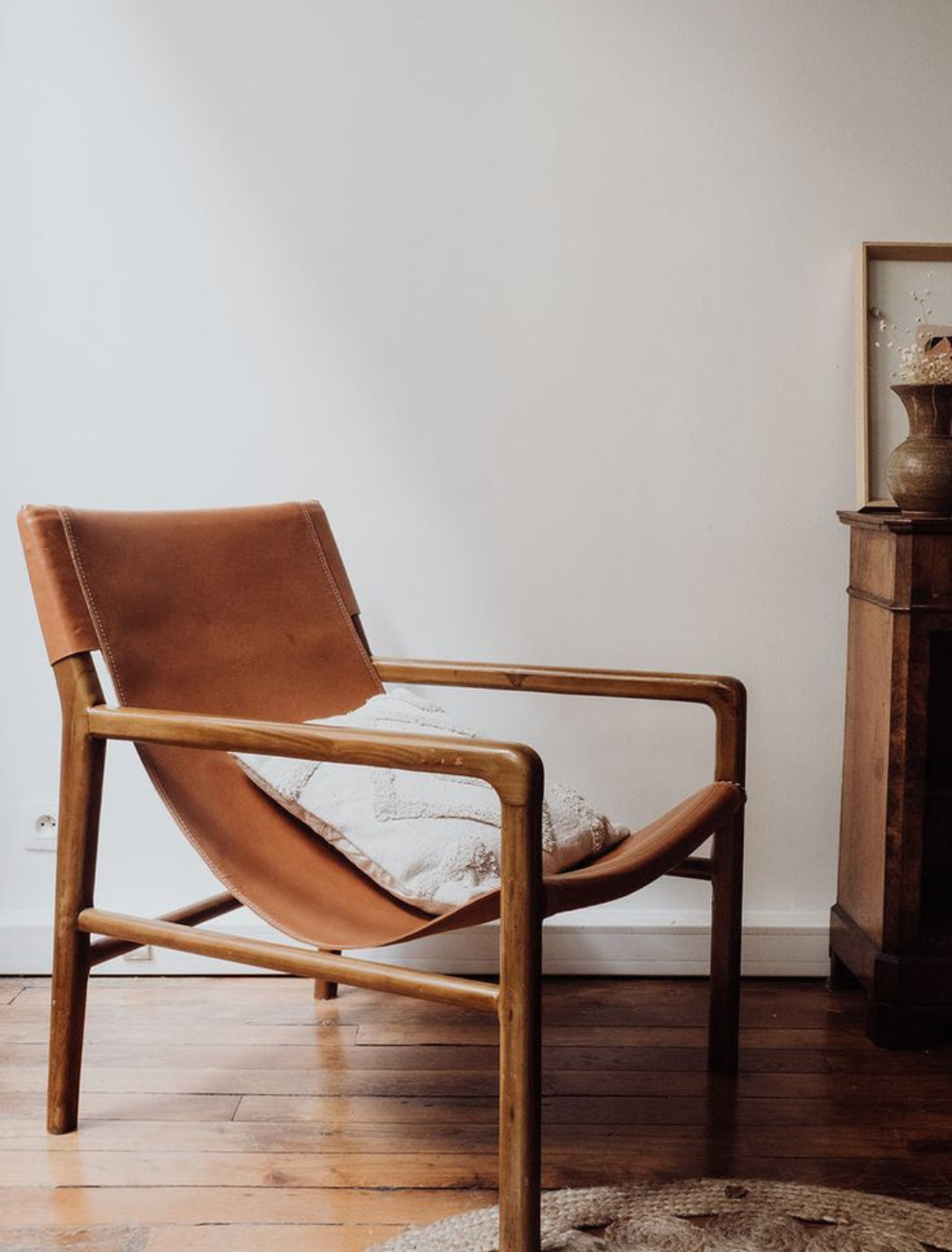 Silleta Piel Lounge - Sakal Macramé