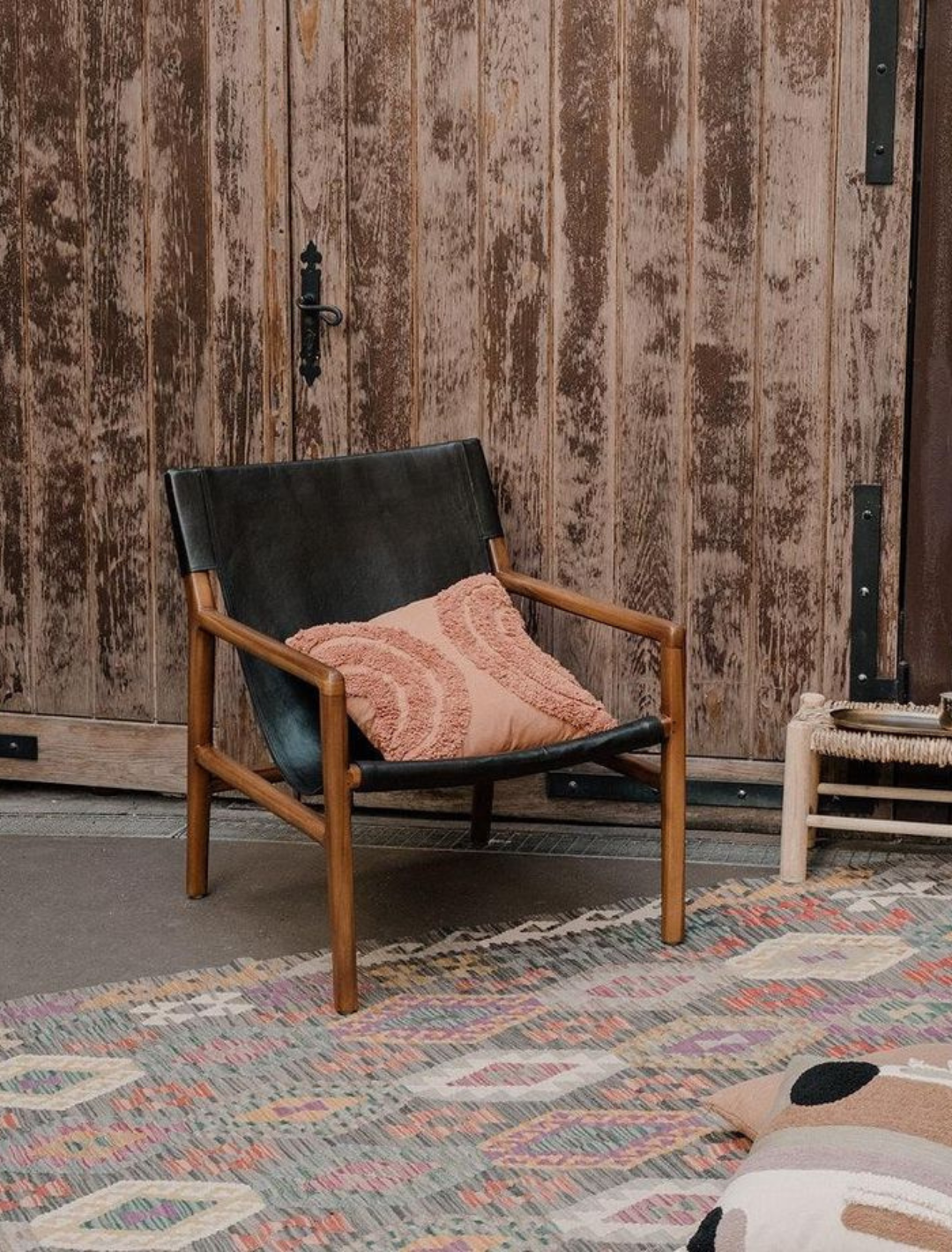 Silleta Piel Lounge - Sakal Macramé