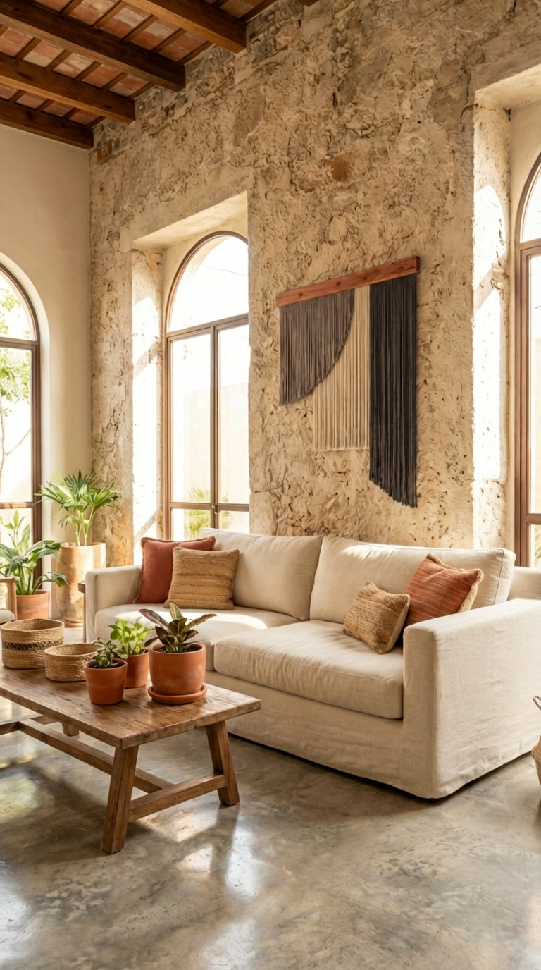 Tapiz Montañas tricolor - Sakal Macramé