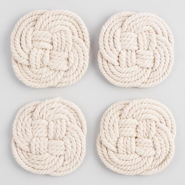 Portavasos nudo marino - Sakal Macramé