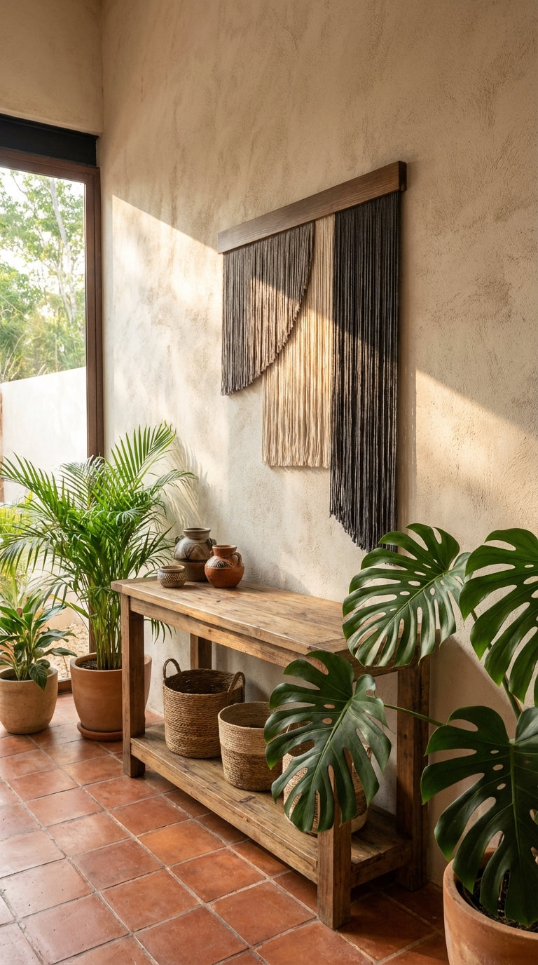 Tapiz Montañas tricolor - Sakal Macramé