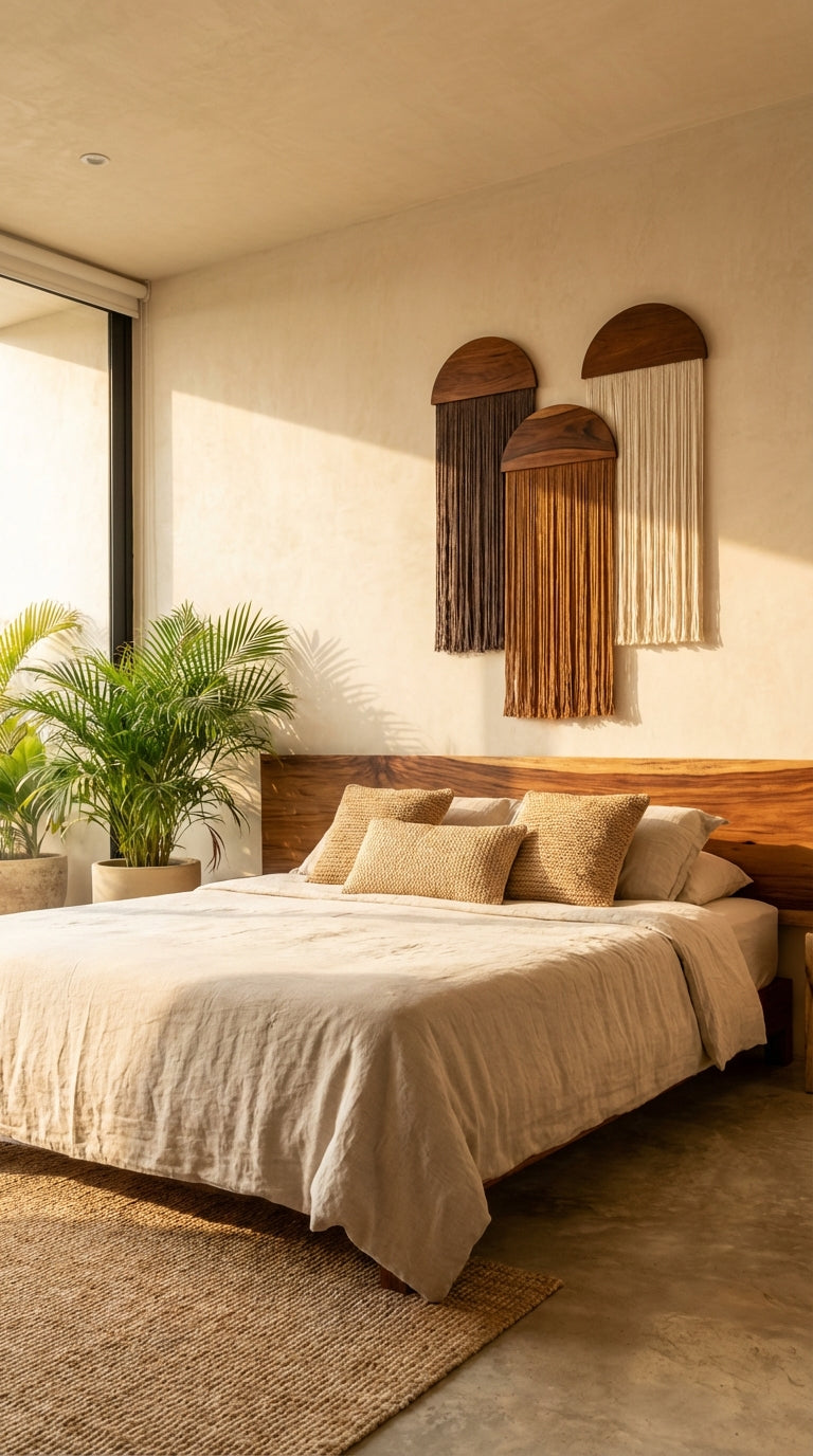 Juego de tapices media luna - Sakal Macramé