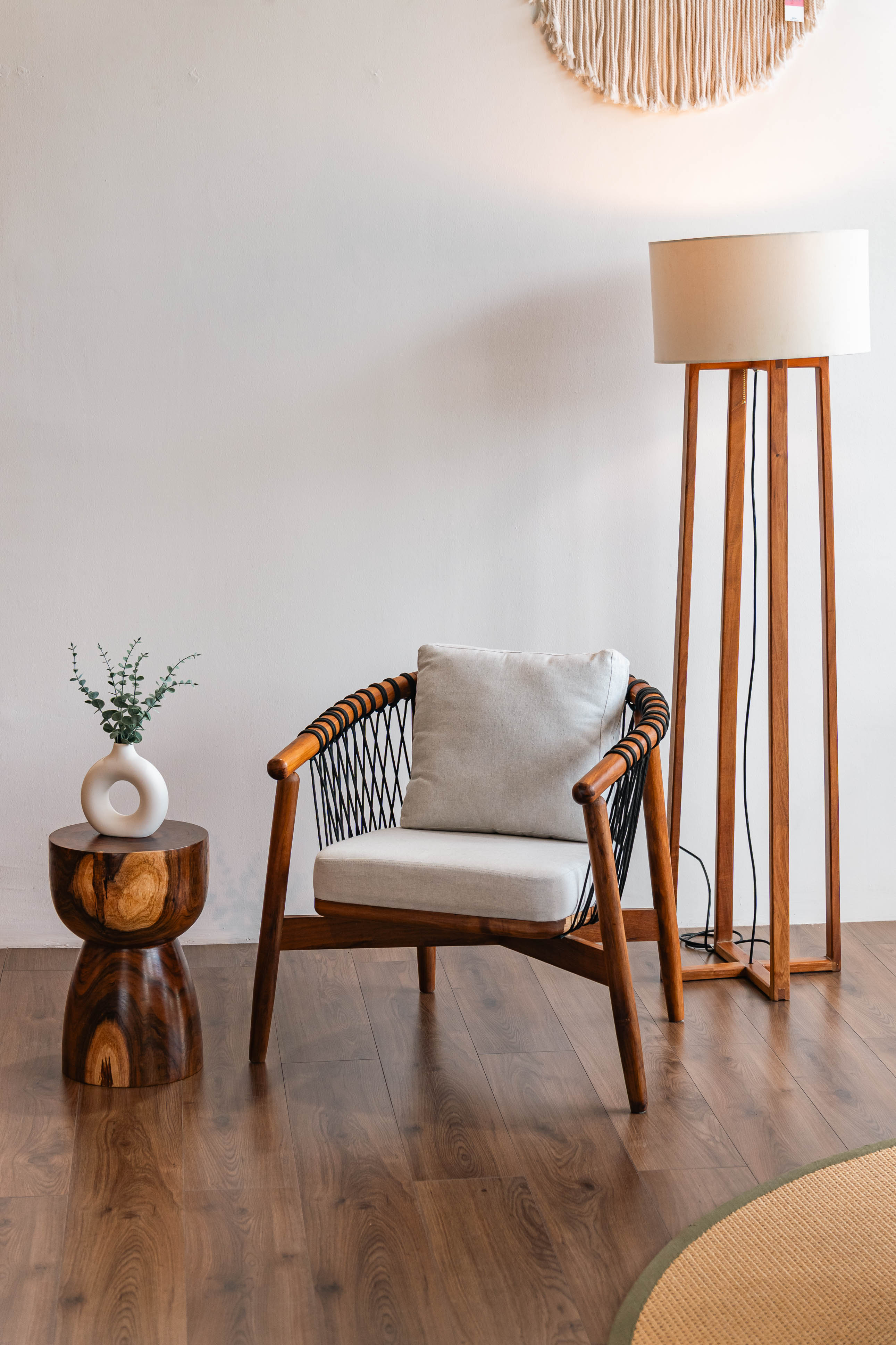 Banco-mesita Cancún - Sakal Macramé