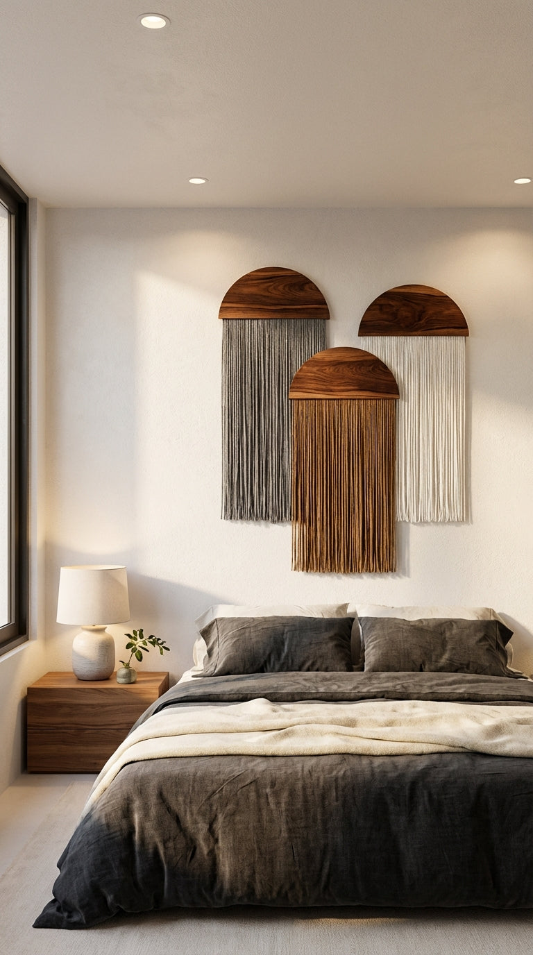 Juego de tapices media luna - Sakal Macramé