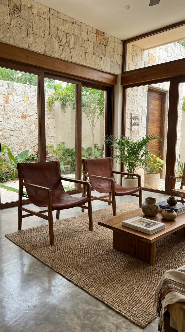 Silleta Piel Lounge - Sakal Macramé