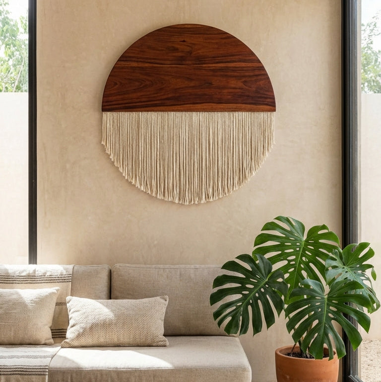 Media luna macramé - Sakal Macramé