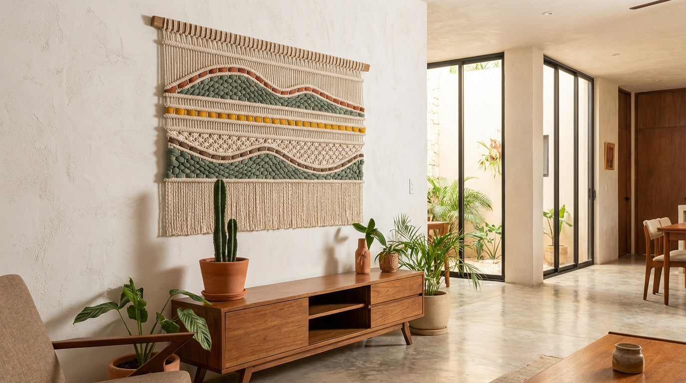 Tapiz Mar Verde - Sakal Macramé