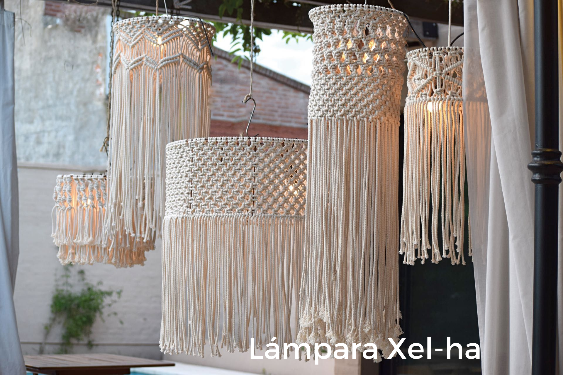 Lámparas Macramé - Sakal Macramé