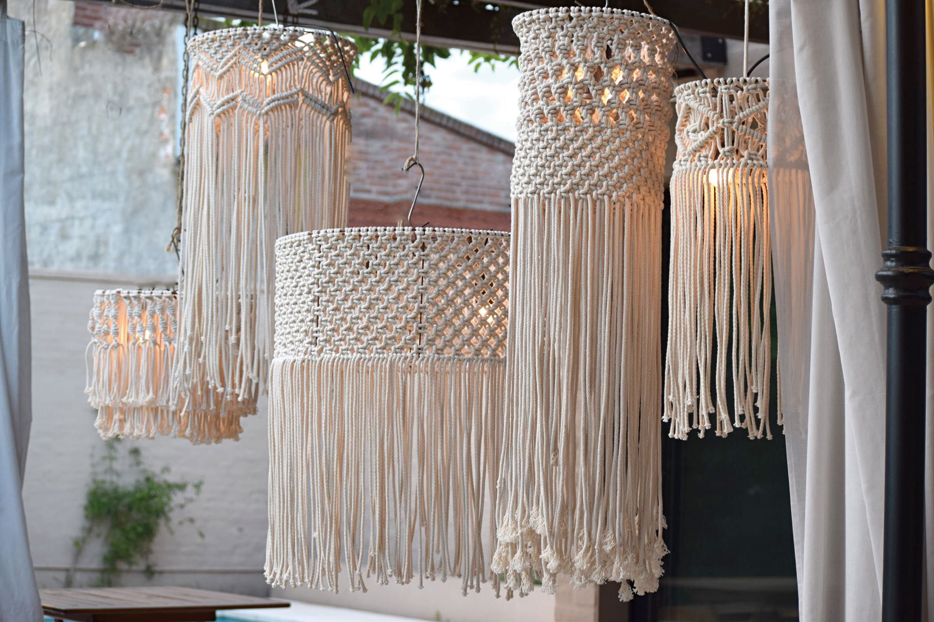 Lámparas Macramé - Sakal Macramé