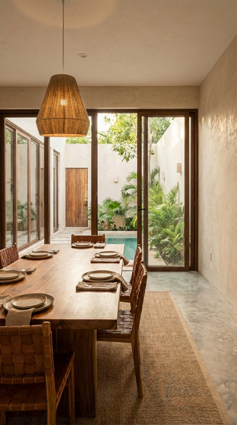 Lámpara colgante Teca - Sakal Macramé