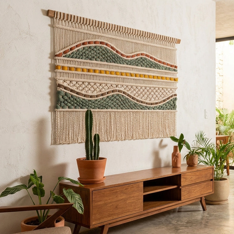 Tapiz Mar Verde - Sakal Macramé