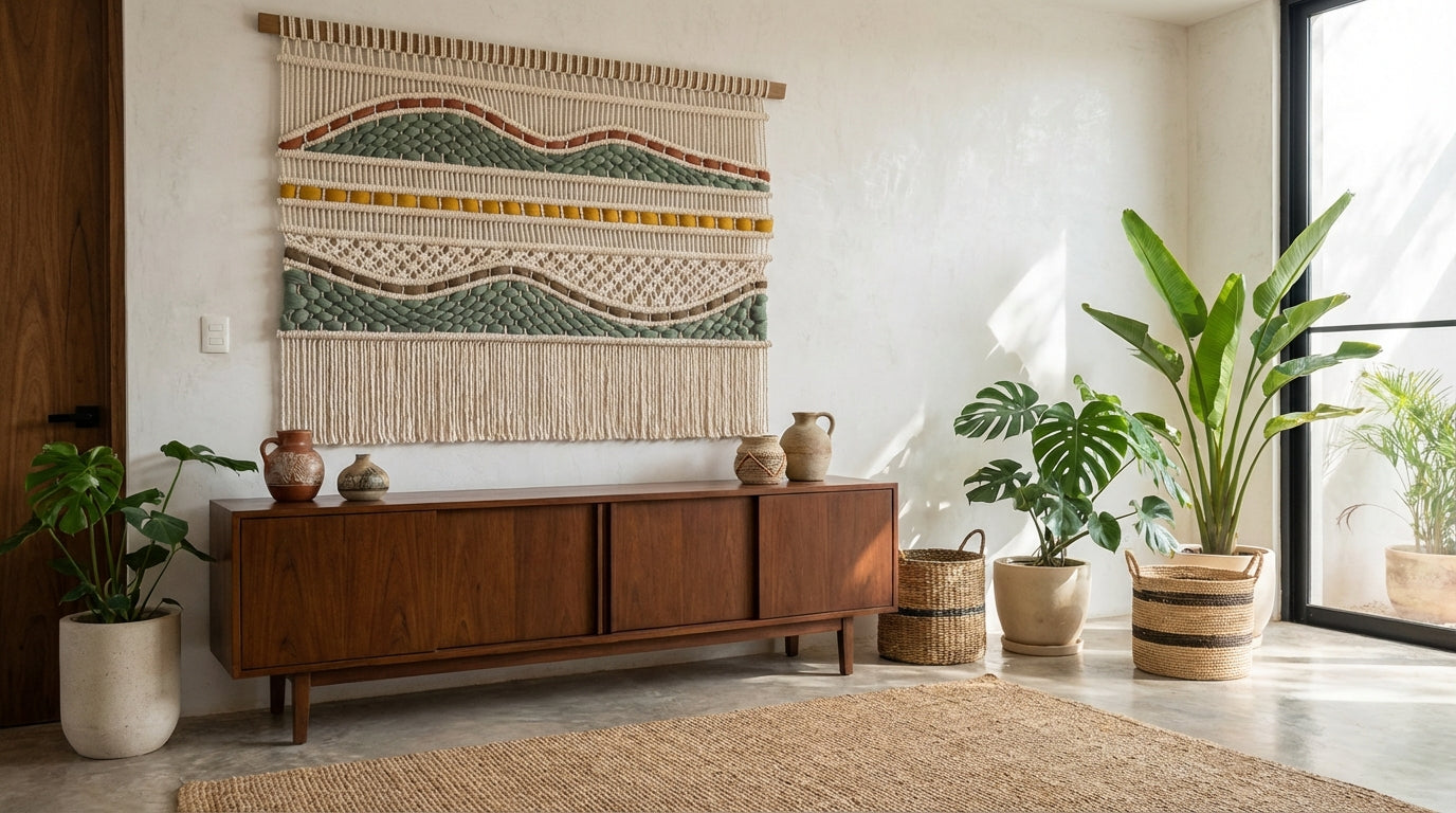 Tapiz Mar Verde - Sakal Macramé