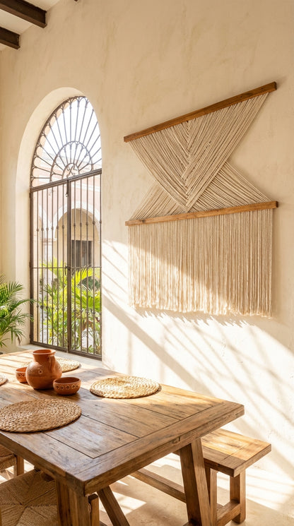 Tapiz de pared Cross - Sakal Macramé