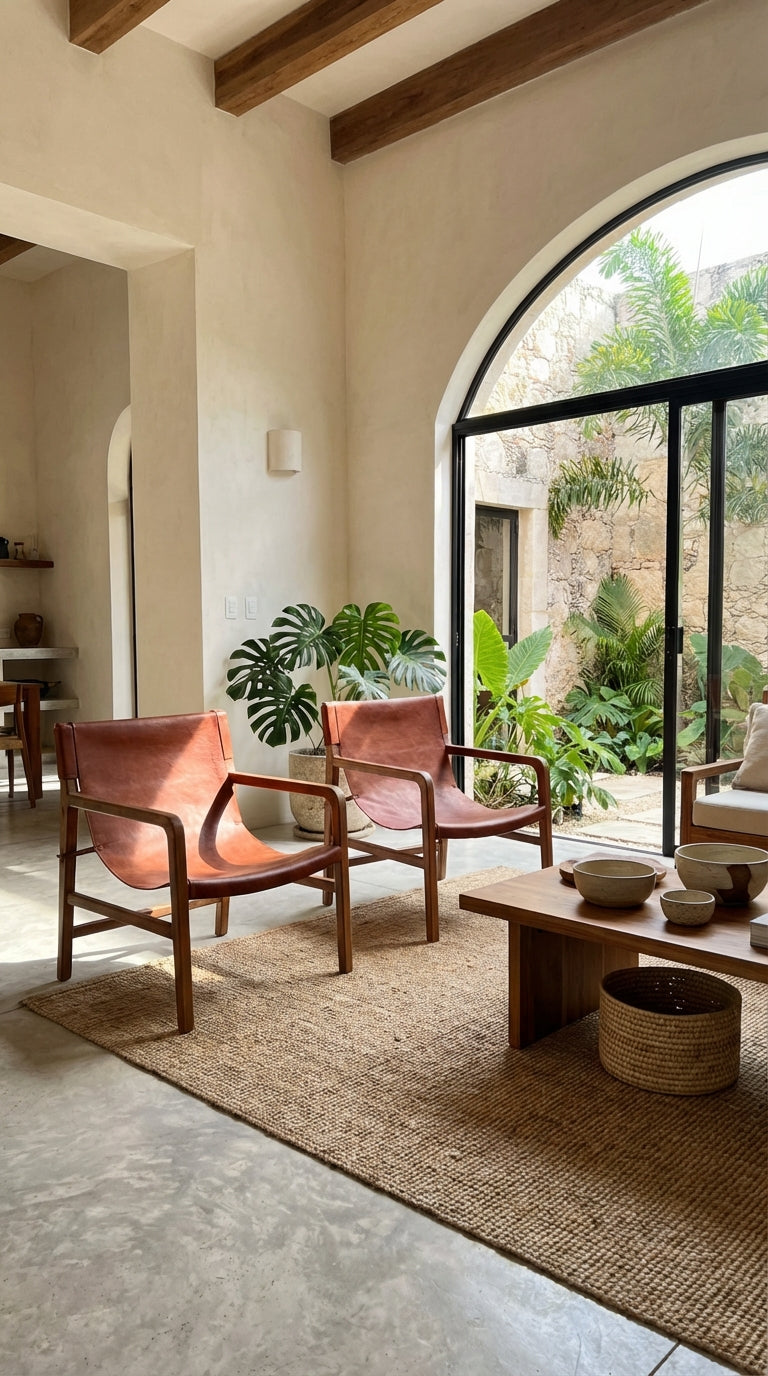 Silleta Piel Lounge - Sakal Macramé