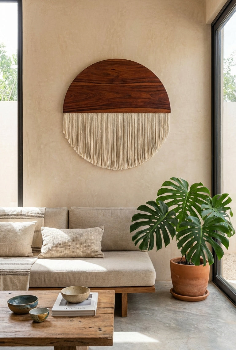 Media luna macramé - Sakal Macramé