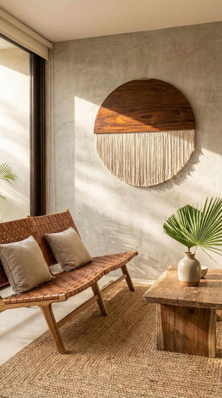 Media luna macramé - Sakal Macramé